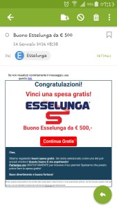 Vinci spesa Esselunga, buono Esselunga da 500 euro: è una bufala!